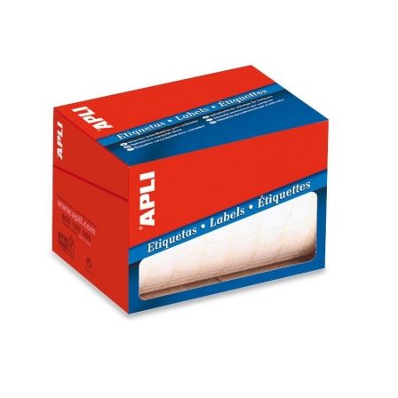 Apli Etiquetas Adhesivas en Rollo Blancas para Escritura Manual 16x22mm 4200 uds
